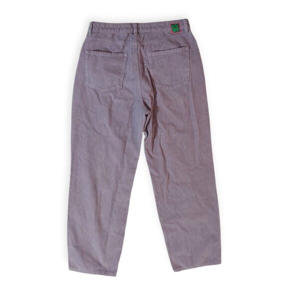 Empyre Tori Womens Pants 11 Purple Corduroy Baggy 90s Y2K Streetwear Skate - Picture 6 of 8